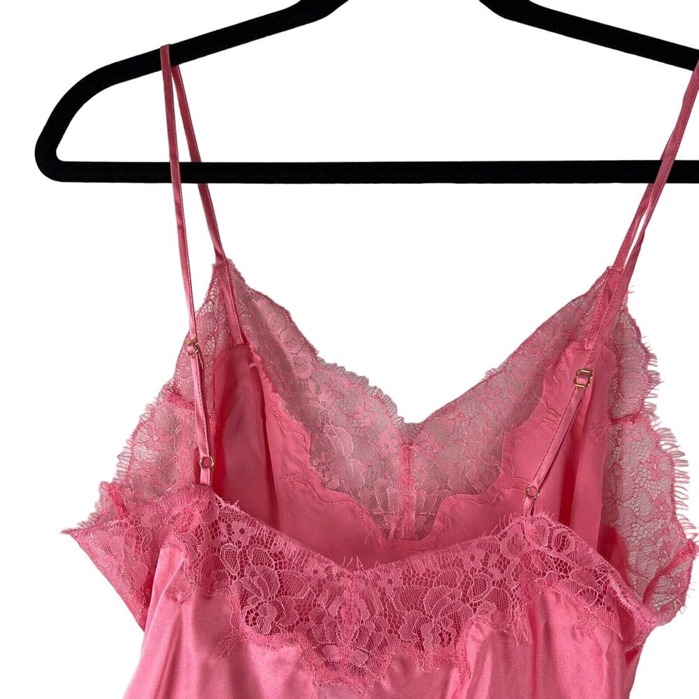 Cosabella Journelle Charlotte Silk Cami Womens Small Pink Lace Sexy Sleeveless - Picture 11 of 14